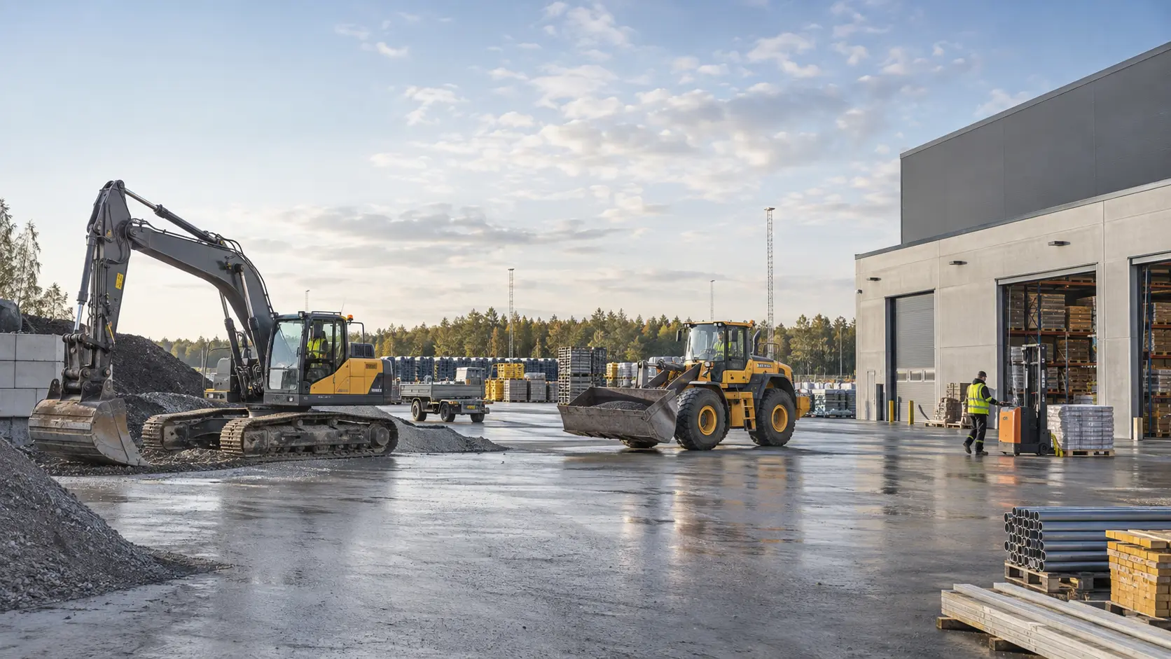 GPS tracking af maskiner og udstyr p&aring; en arbejdsplads