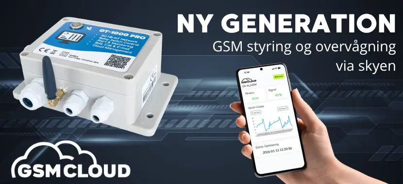 Billedet viser en vandalarm fra gsmteknik i et banner