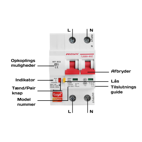 WiFi Automatsikring 1F+N 13A
