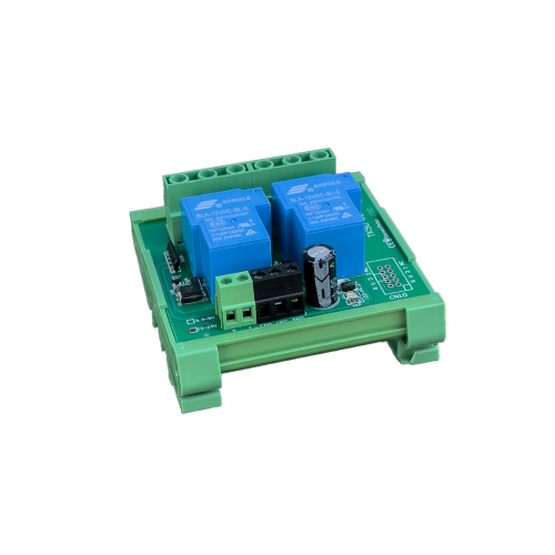 2-Kanals Rel�modul 12V 30A til DIN-skinne