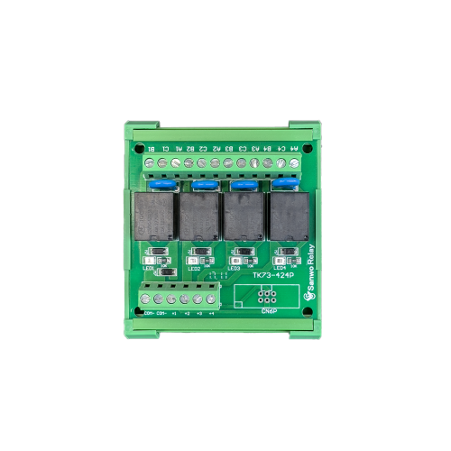 4-Kanals Rel�modul 12V 10A til DIN-skinne