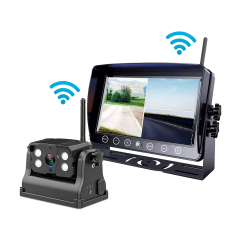 Trdlst WiFi Kamera med 7" skrm - Magnetisk og Genopladeligt