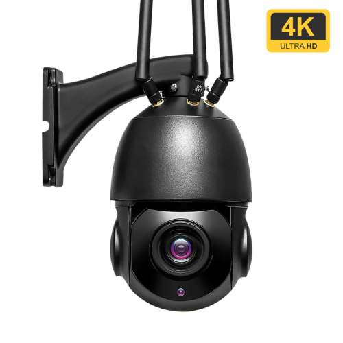 4G GSM Kamera udend�rs PTZ 30x Zoom 4K Pro sort