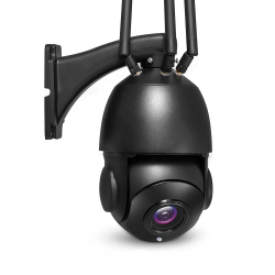 4G GSM Kamera udendrs PTZ 30x Zoom 4K Pro sort