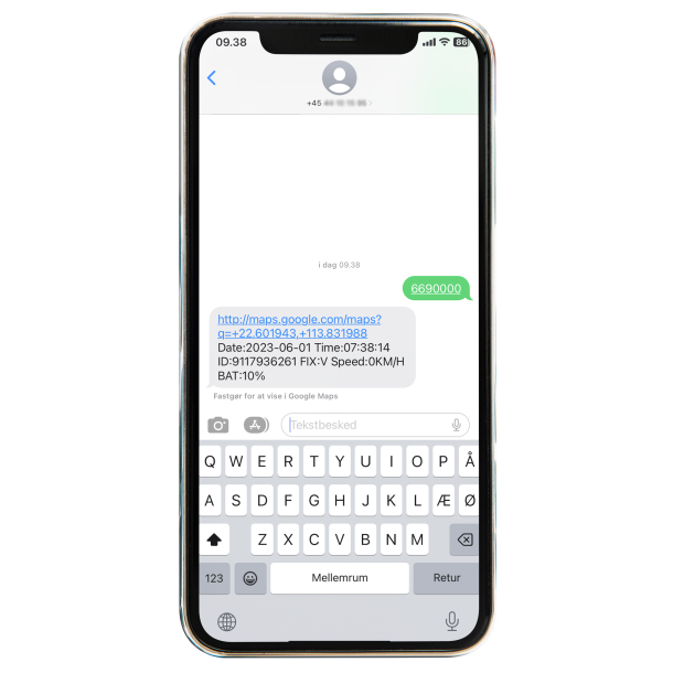 GPS Tracker indbygget i rel uden abonnement 4G