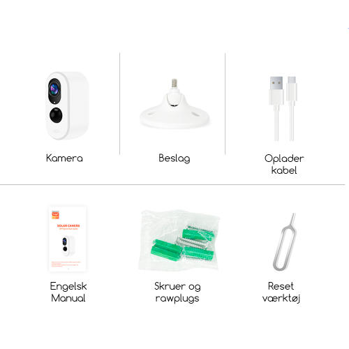 4G udend�rs kamera 2MP m/batteri