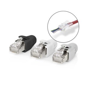 RJ45 pass-through stik til CAT6a