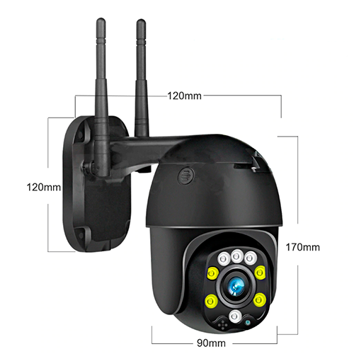 4G GSM kamera udend�rs PTZ 5x zoom 5MP sort