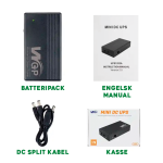 dc batteripack 2000mah 2 1