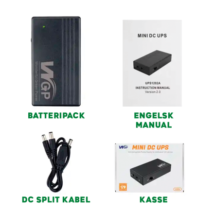 dc batteripack 2000mah 2 1