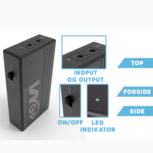 12V Mini UPS - 2000mAh 