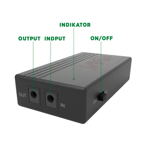 12V Mini UPS - 2000mAh 