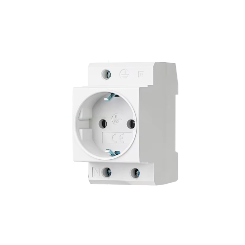 DIN Skinne Stikkontakt 16A 250V