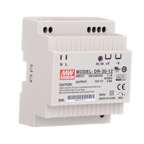 Str�mforsyning 12V 30W 2.5A DIN