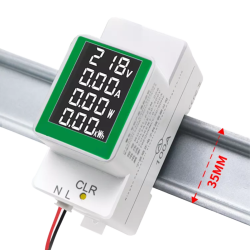 MULTIMETER DIN VOLT/AMP m/ display