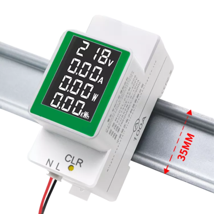 din rail meter 0100a ac50300v3