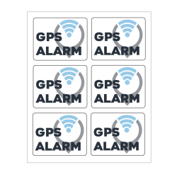 GPS alarmmrker 5x4cm 6-pak
