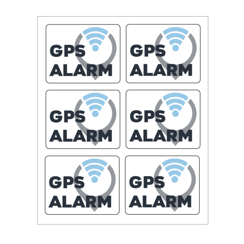 GPS alarmmrker 5x4cm 6-pak