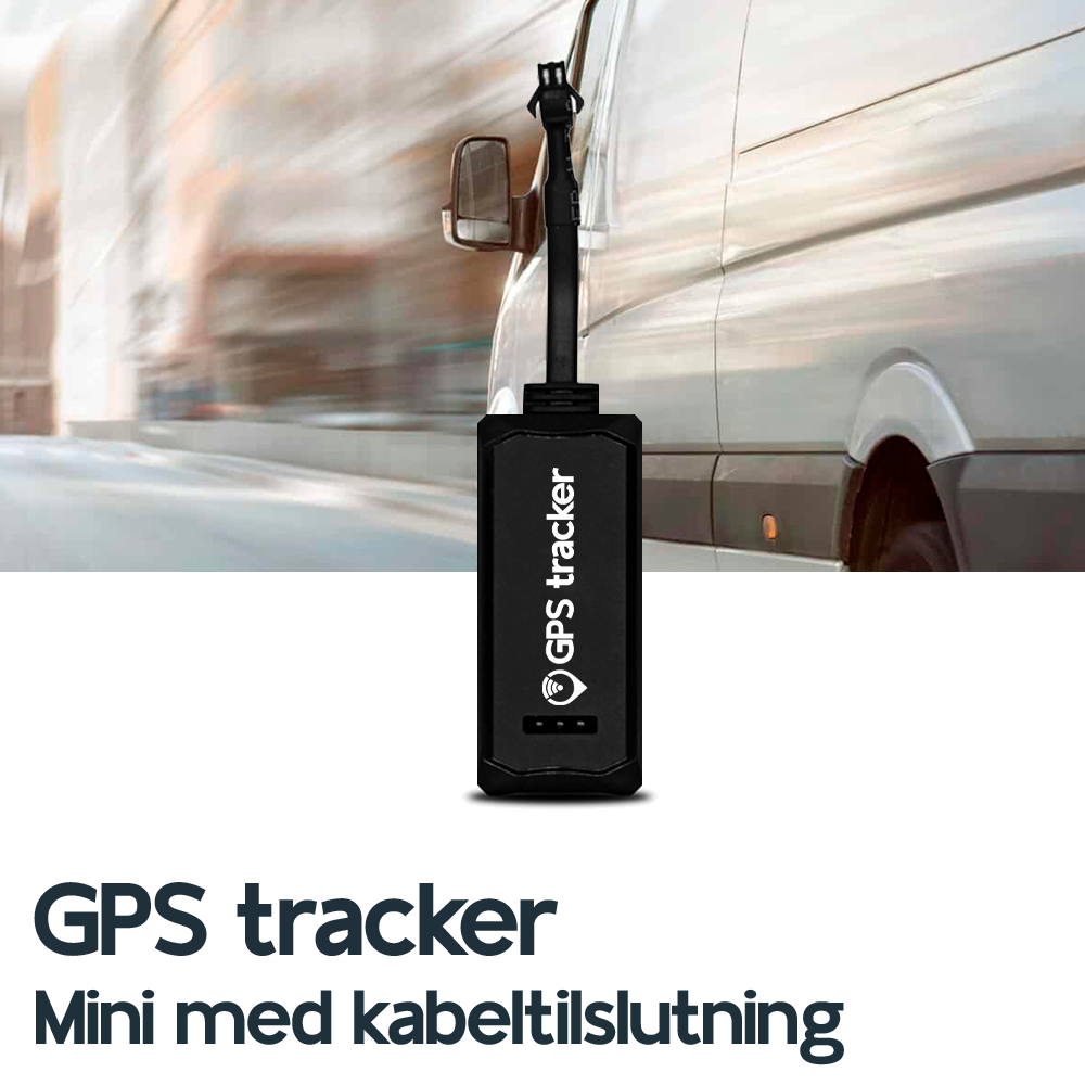 GPS tracker LIVE Mini m/kabeltilslutning GPStracker.dk