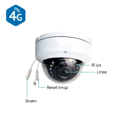 4G GSM udend�rs dome kamera 5MP