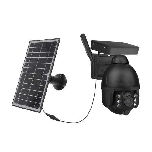 4G GSM kamera udend�rs PTZ solcelle 2MP sort