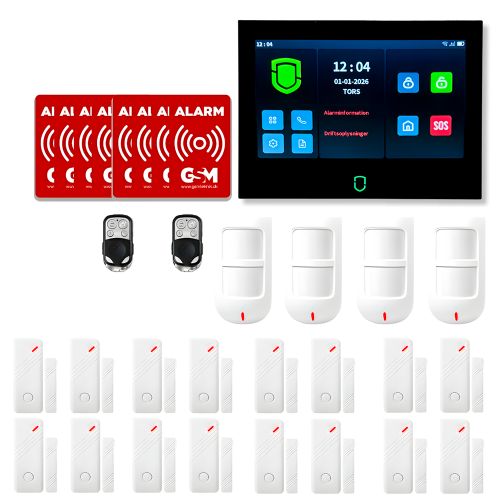 GSM Tyverialarm pakke 300m2