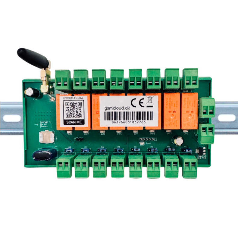 NB-IoT modul 8IN/8OUT (DIN)