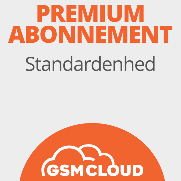 1 rs PREMIUM abonnement GSMCloud (standardenhed)
