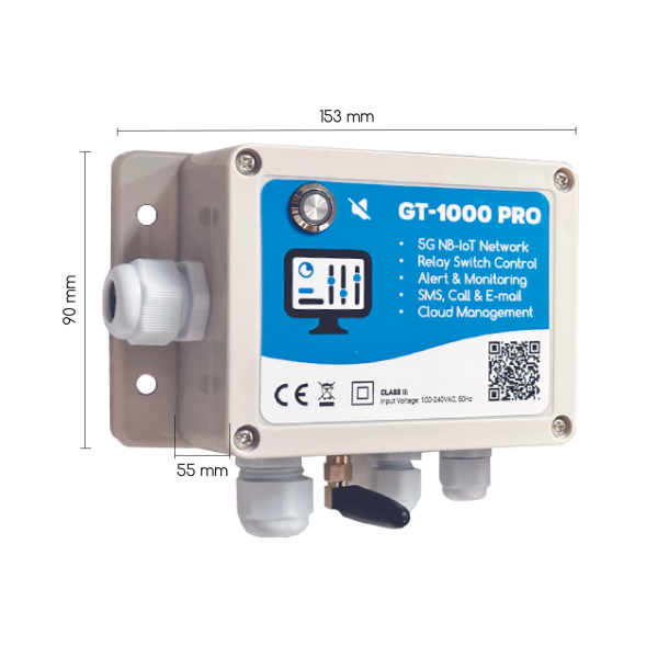 GSM gulv vandalarm GT1000PRO v.1 230V (IP65)