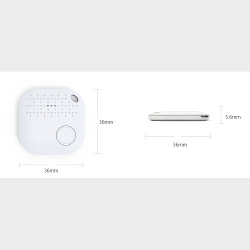 Bluetooth Beacon 36x36x5,6 mm (1,3 �r) m/buzzer &amp; knap