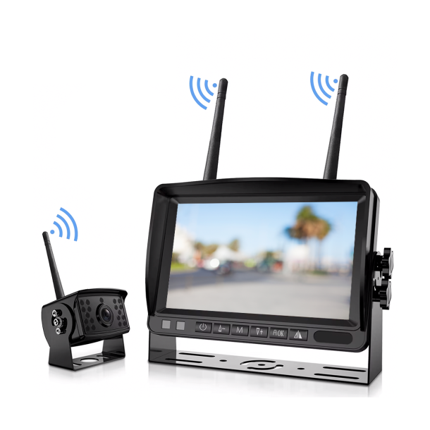 Trdlst WiFi Kamera med 7" skrm - 12v