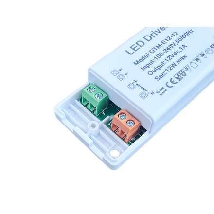 Str�mforsyning LED-driver 12V DC � 12W / 1A