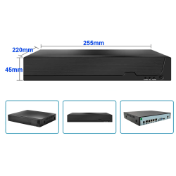 Harddiskoptager 4ch PoE NVR
