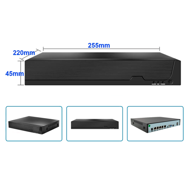 Harddiskoptager 4ch PoE NVR