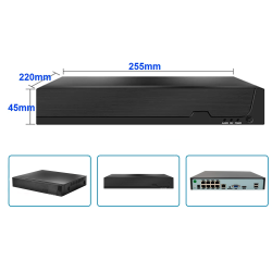 Harddiskoptager 8ch PoE NVR