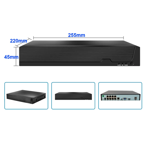 Harddiskoptager 8ch PoE NVR