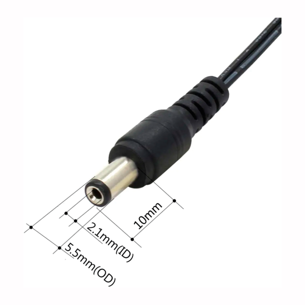 Netadapter 12V 1A sort