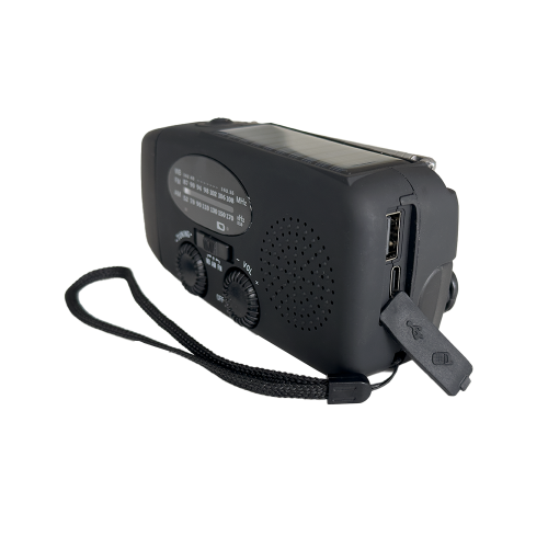 Solcelle ndradio m/hndsving