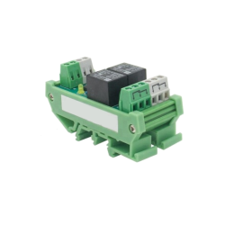 Relmodul 2CH 12V til DIN-skinne