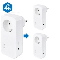 GSM stikkontakt T420 4G m/2 stk. T20 slaver