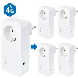 GSM stikkontakt T420 4G m/4 stk. T20 slaver