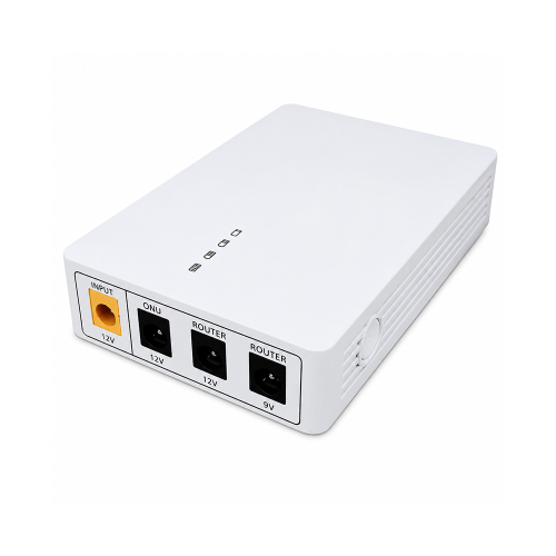 Mini DC UPS 9V/12V � 7800mAh / 27W � Hvid