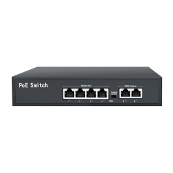 Switch 4x10/100Mbps (POE+) + 2x10/100Mbps