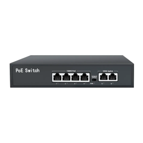 Switch 4x10/100Mbps (POE+) + 2x10/100Mbps