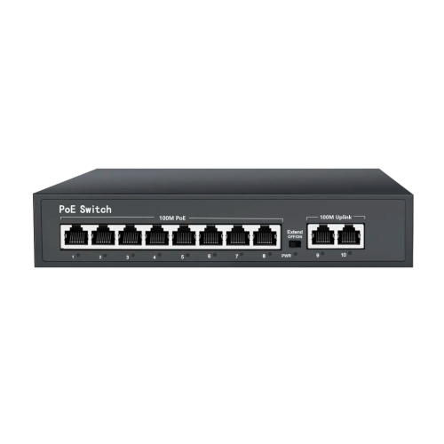 Harddiskoptager 16ch NVR m/2stk. 8ch PoE Switch