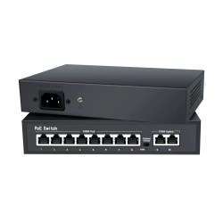 Switch 8x10/100Mbps (POE+) + 2x10/100Mbps