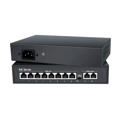 Switch 8x10/100Mbps (POE+) + 2x10/100Mbps