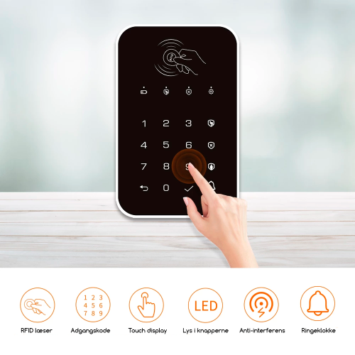 Tastatur sort - Batteridrevet