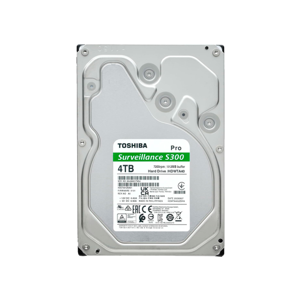 Toshiba S300 Surveillance - 4TB - Harddisk - 3.5"