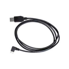 USB-A / Micro-B - Vinklet - Sort - 120 cm